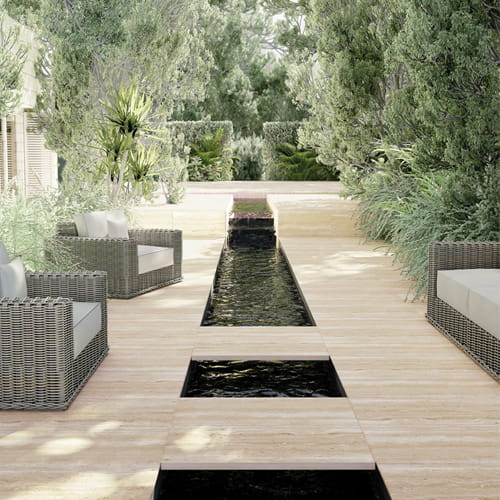 Travertine Effect