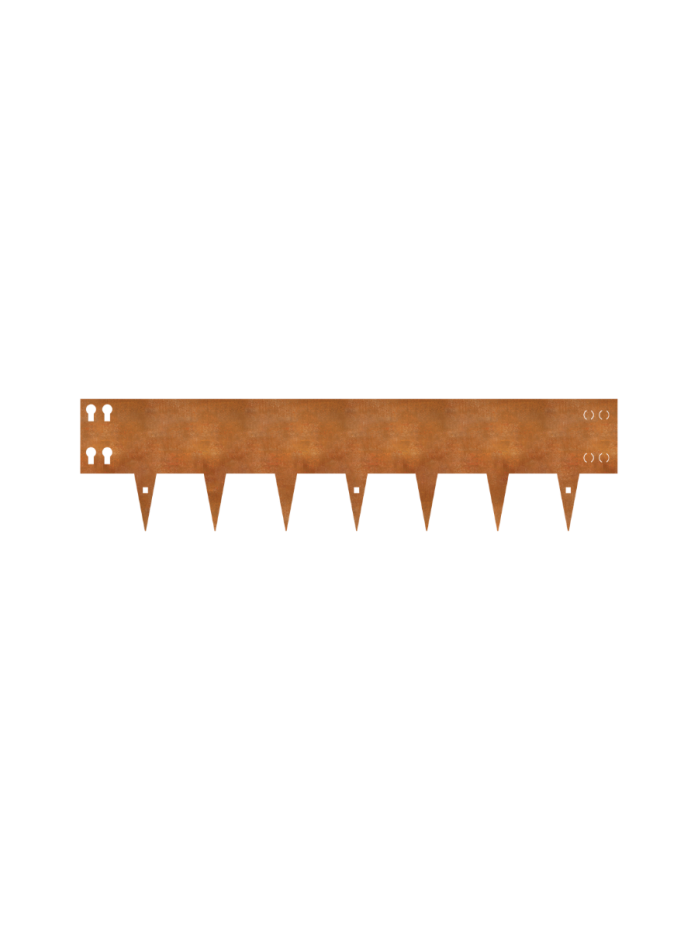Corten Steel Lawn Edging 1075 x 150mm (Pack of 5)