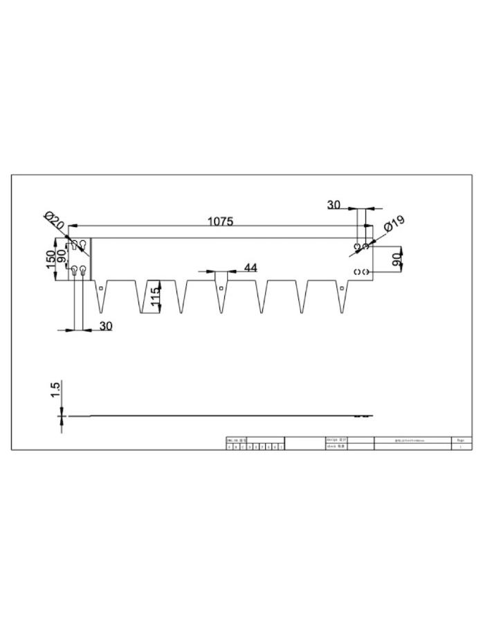 Corten Steel Lawn Edging 1075 x 150mm (Pack of 5)