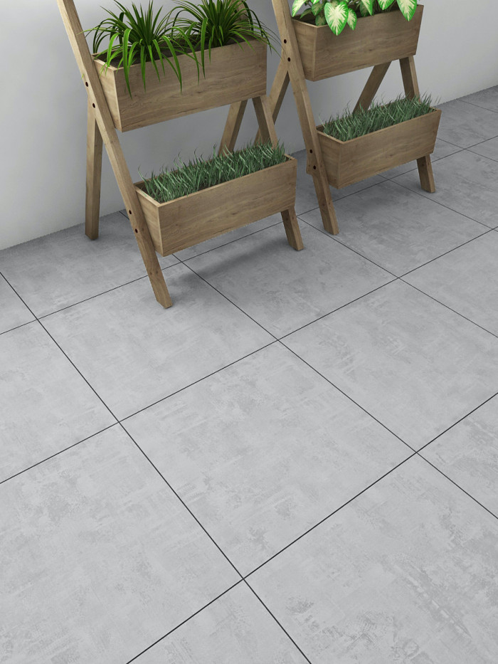 Alps Grey Porcelain Tile - 800x800mm