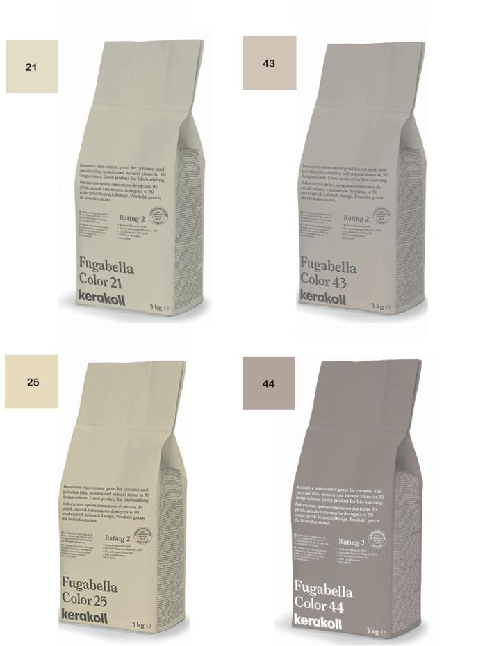 Kerakoll Fugabella Color Resin-Cement Grout - 3kg Bag (Colour Choices)