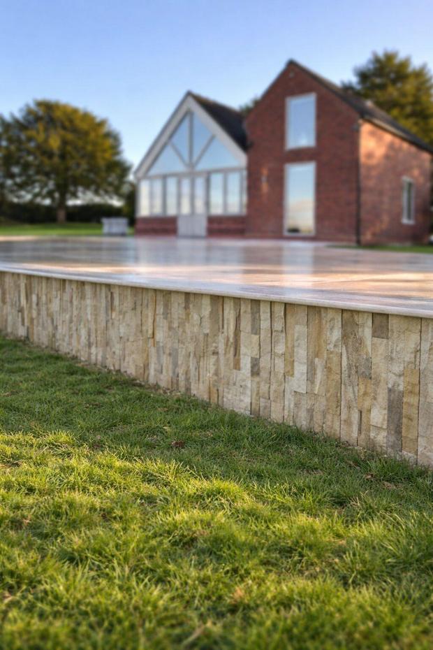 Mint Natural Sandstone Outdoor Wall Cladding - 600x150mm