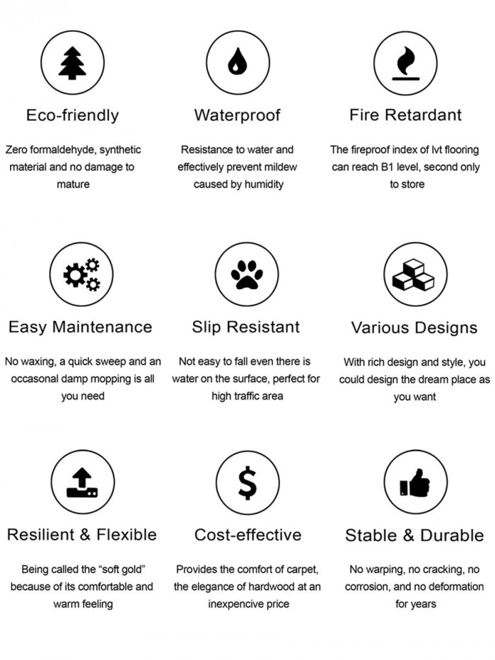 Light Grey Oak Luxury Vinyl Tiles - 1220x182(mm)