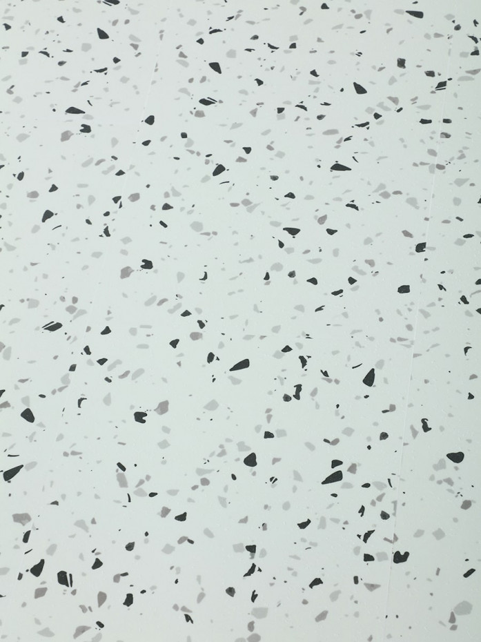 Arezzo White Terrazzo Click Vinyl Floor Tiles  - 950x475mm