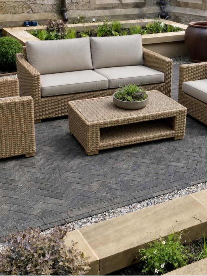 Atlas Tumbled Clay Pavers - 200x50x60mm