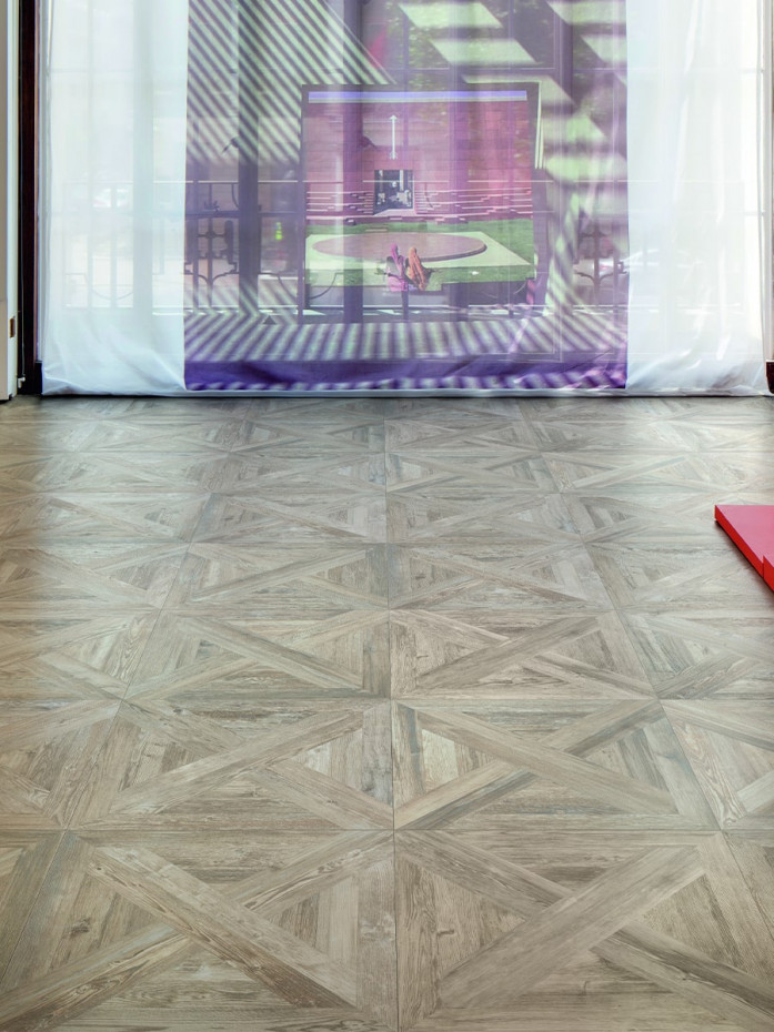 Baita Natural Italian Parquet Wood Effect Tile - 600x600x9mm (Last Pack)