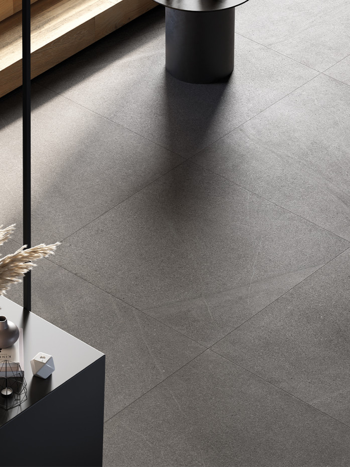 Baltic Dark Grey Italian Porcelain Tile - 1000x1000mm (LAST PACK)