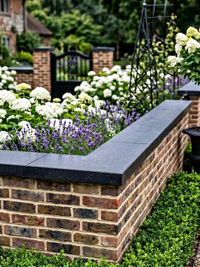 Basalt Black Corner Wall Coping - 600x250x30mm