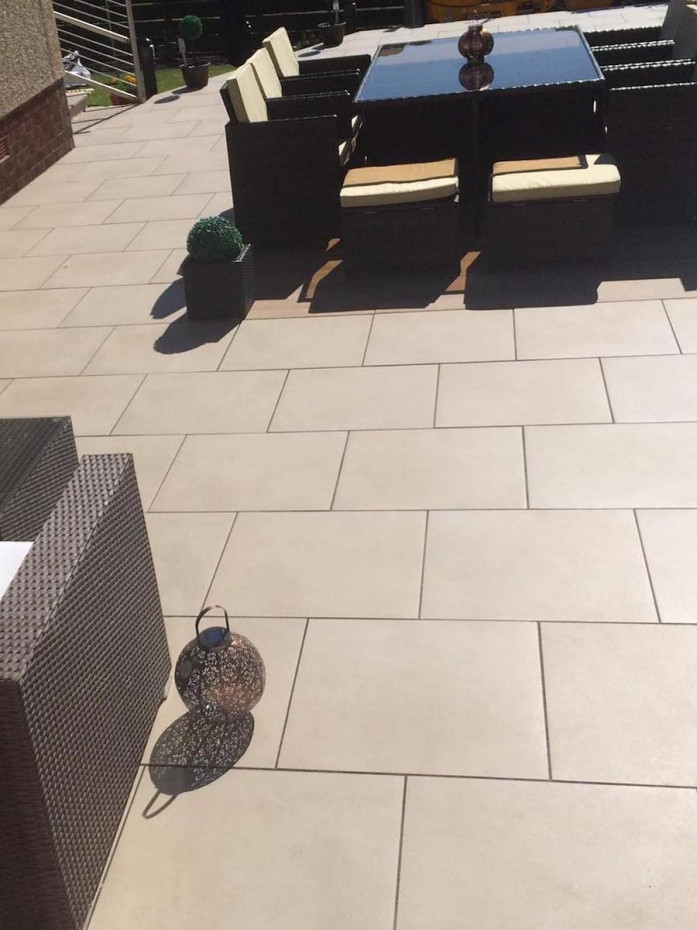 Beige Sawn Sandstone Effect Outdoor Porcelain - 800x800x20mm (LAST PACK)