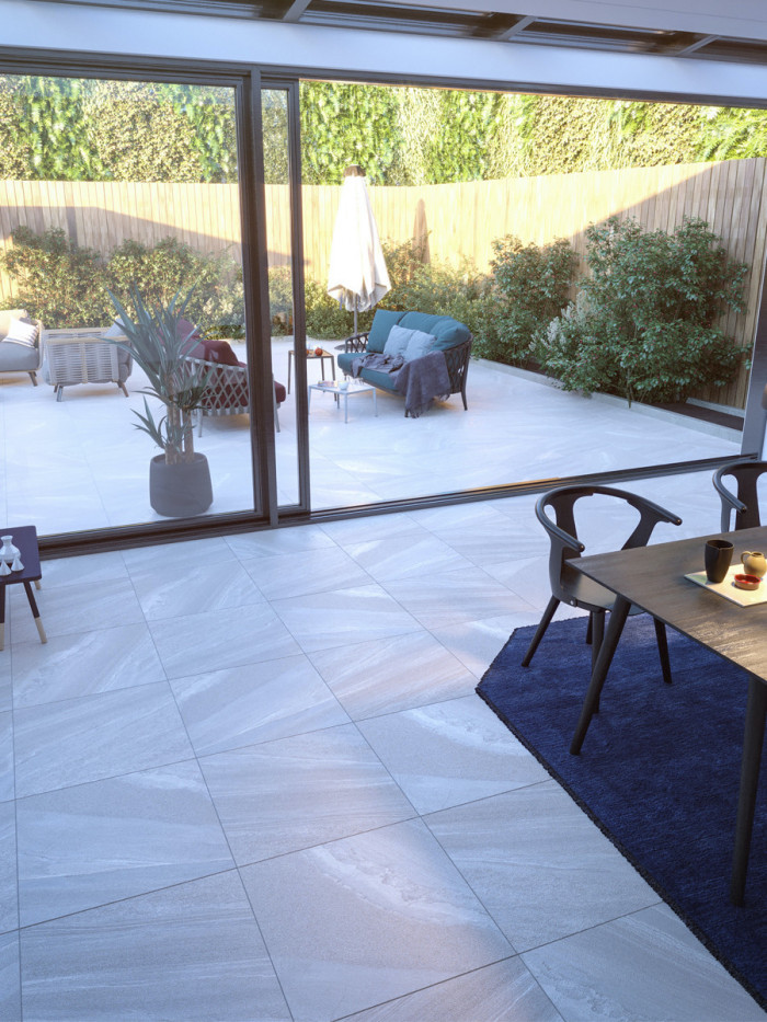 Verona Bianco Outdoor Tile - 600x600x16mm (LAST PACK)