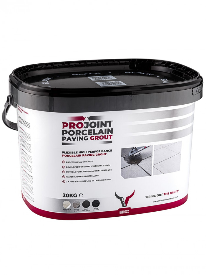 Pro Joint Porcelain Grout - 20kg Tub (WHITE)
