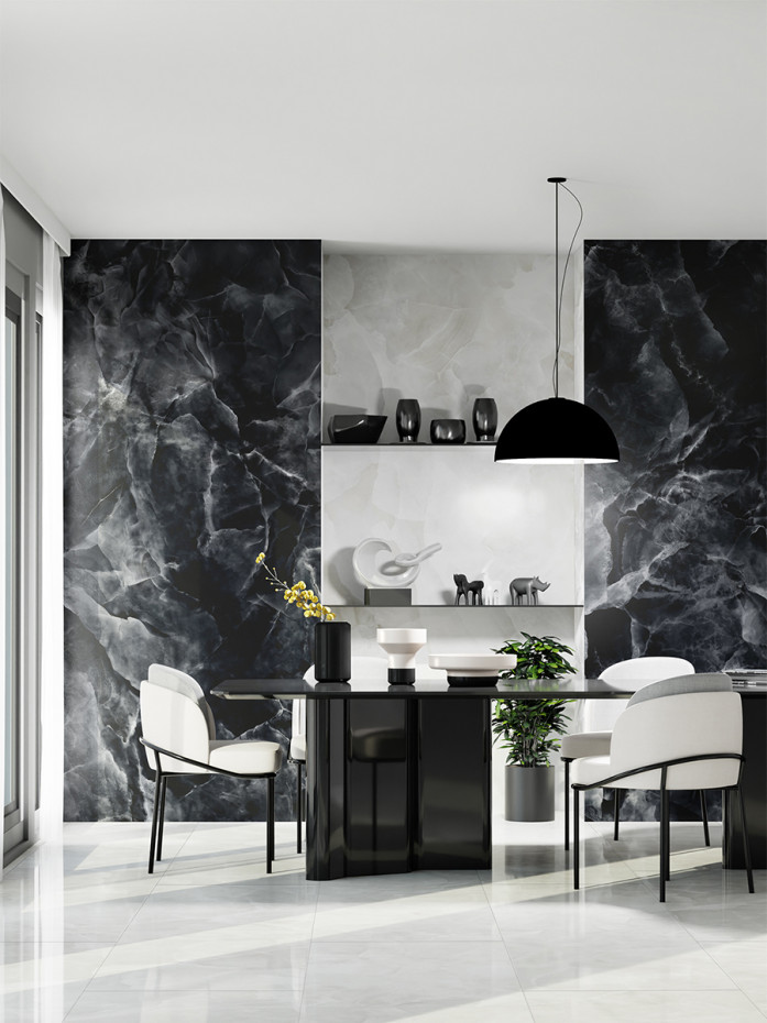 Black Onyx Italian Matt Tile - 1200x600mm