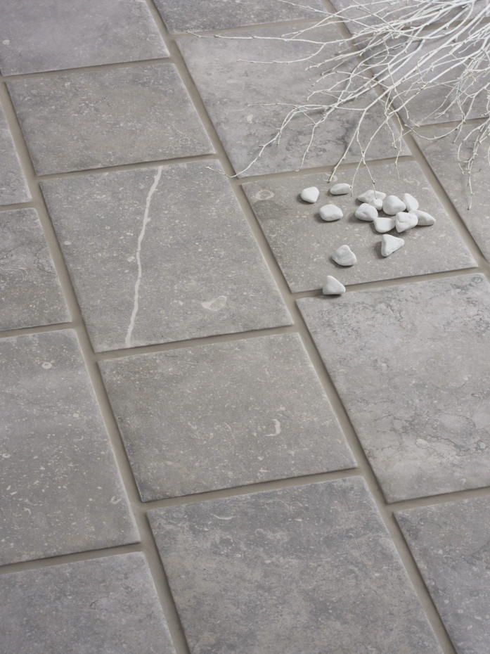 Bluestone Grey Italian Porcelain Paving Slabs - 300x200x20mm