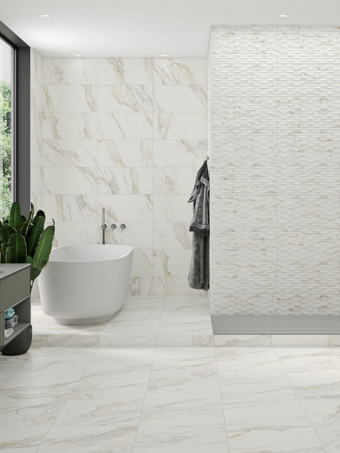 Calacatta Gold Satin Wall Tile - 600x300mm