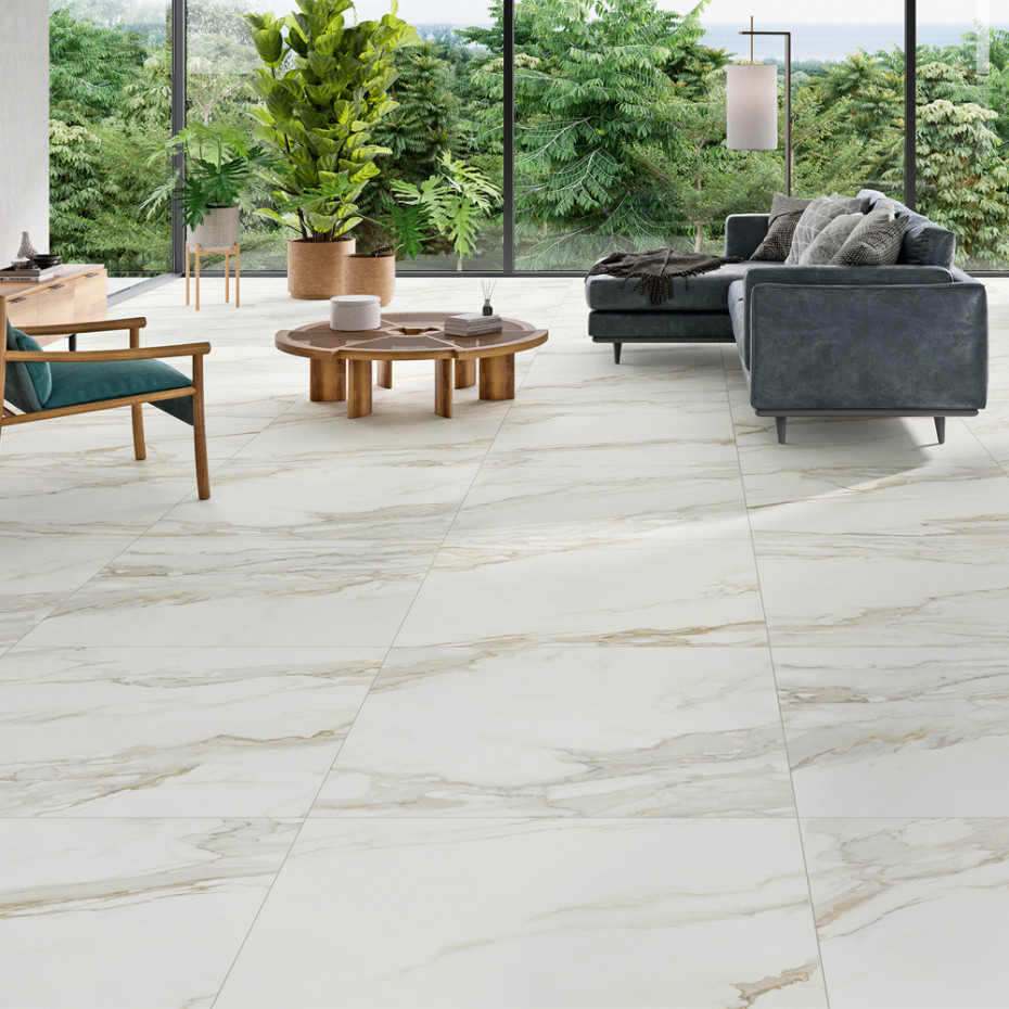 Calacatta Gold Porcelain Tile - 1000x1000x10mm
