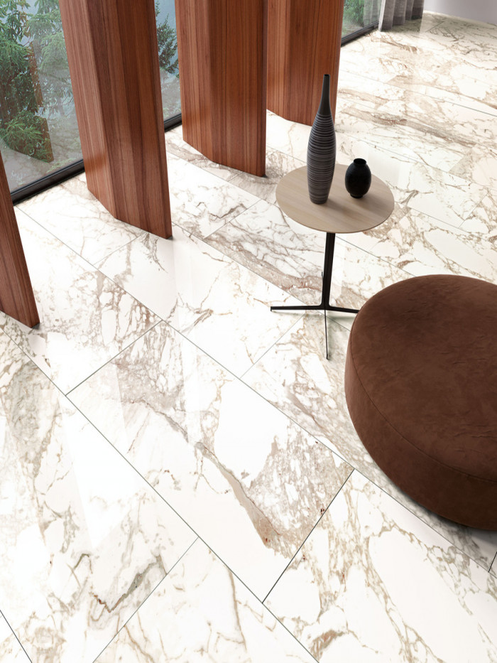 Calacatta Oro Polished Porcelain Tiles - 1200x600mm