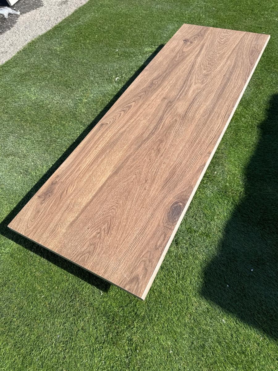 Castagno Porcelain Bullnose Tiles - 1200x400x20mm