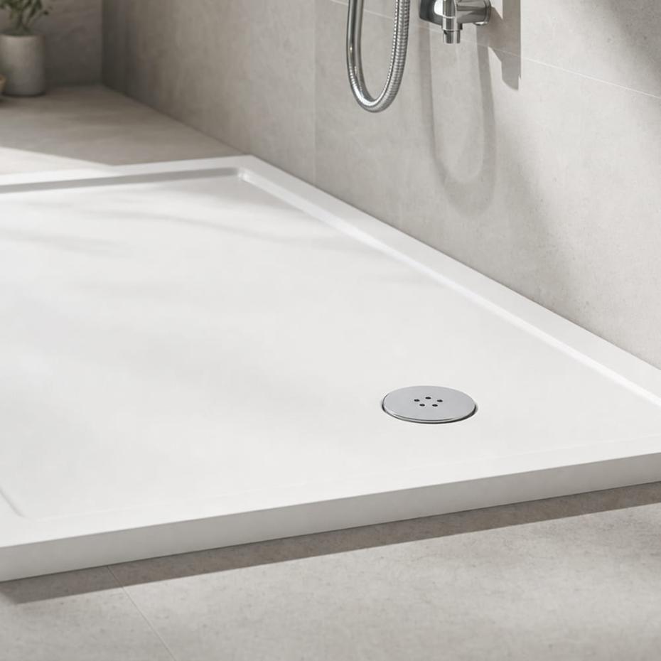 Boston Chrome Standard Shower Tray Waste - 90mm