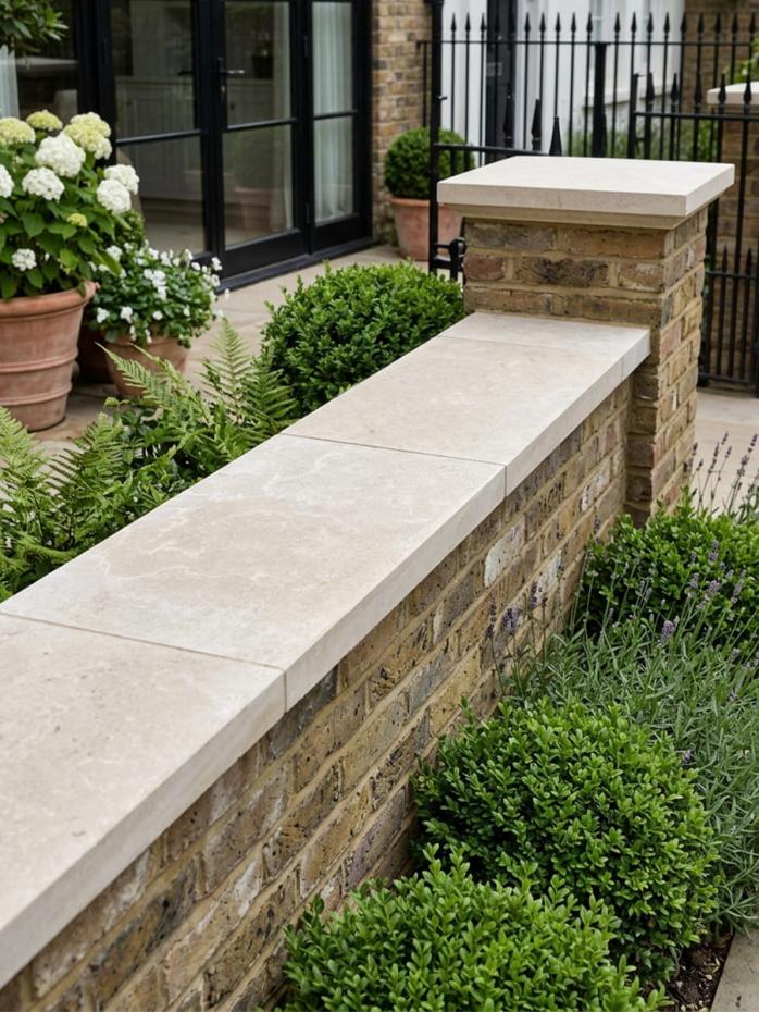 Dijon Limestone Wall Coping - 600x350x30mm