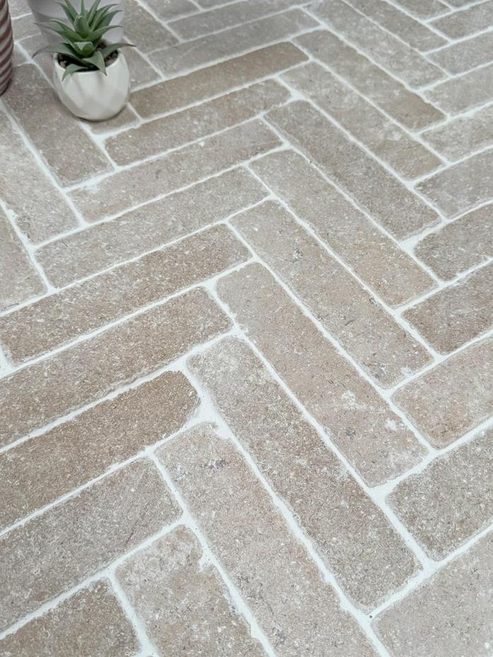 Dijon Limestone Mallet Waling & Pavers- 400x100x30mm