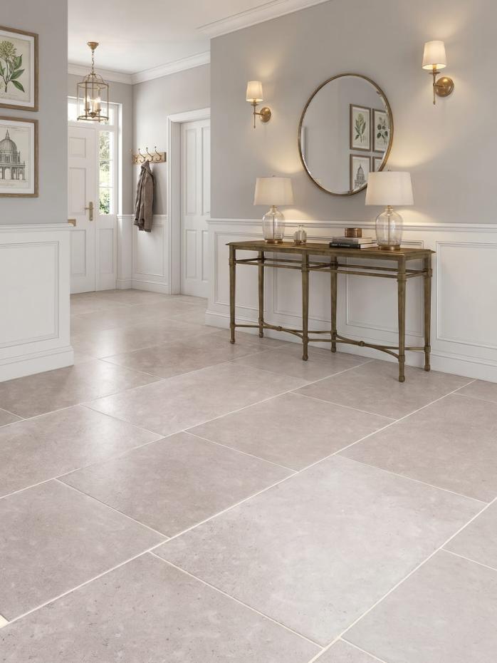 Dijon Honed and Tumbled Natural Limestone Tiles - 500xFree lengthx15mm