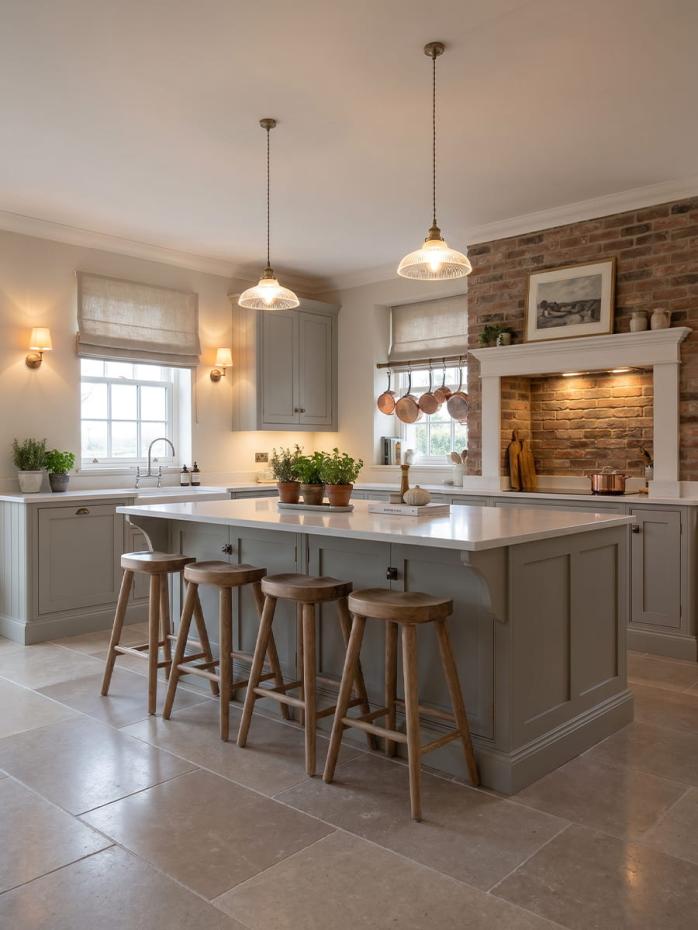 Dijon Brushed and Tumbled Natural Limestone Tiles - 600xFree Lengthx15mm