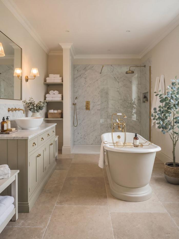Dijon Honed Tumbled Limestone Tiles - 900x600x15mm