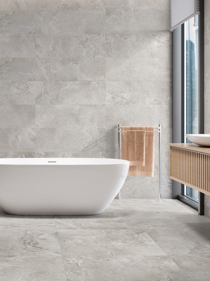 Dome Ash Non Slip Tile - 800x800mm