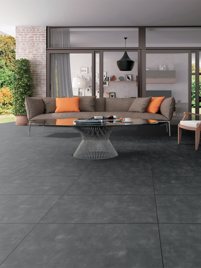 Street Graphite Porcelain Slabs - 800x800x20mm