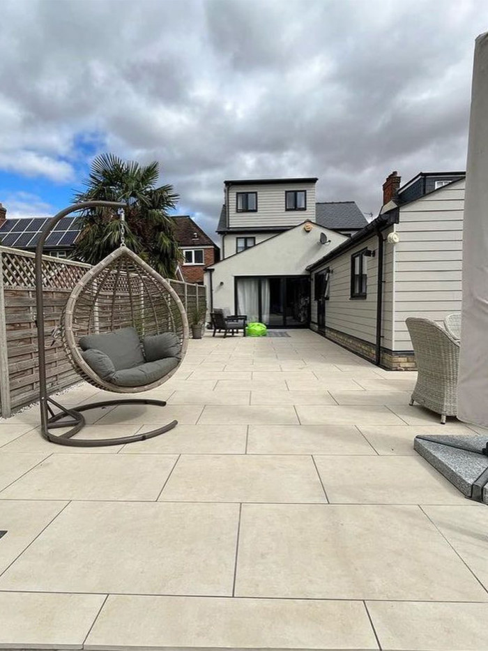 Eclipse Ivory Outdoor Porcelain Paving Slabs - 900x600x20mm
