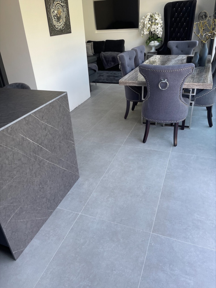 Eclipse Silver Porcelain Tile - 1200x600mm
