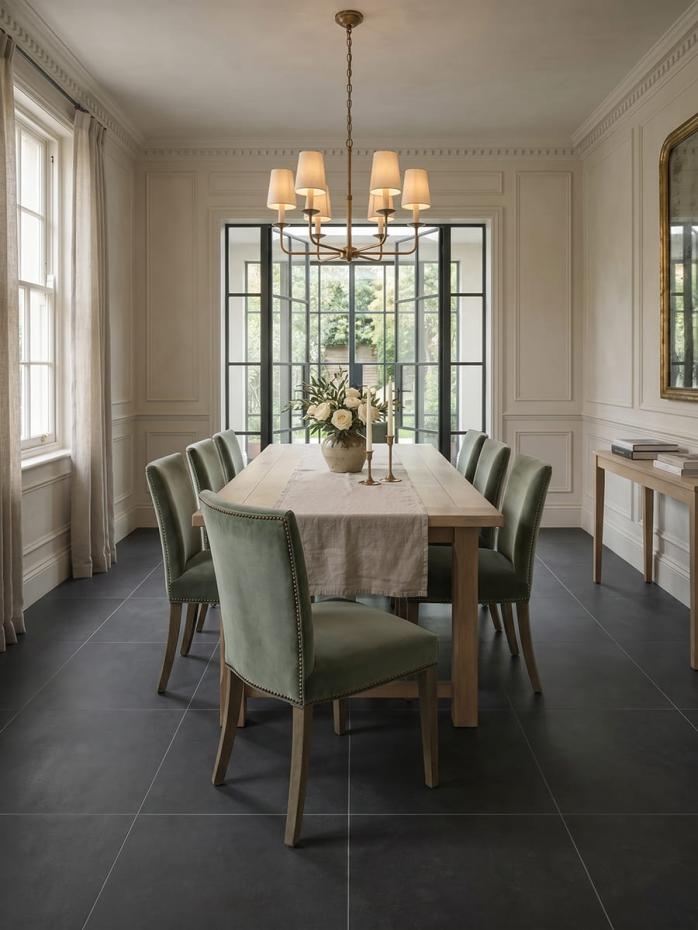 Eclipse Black Wall & Floor Tile - 800x800mm