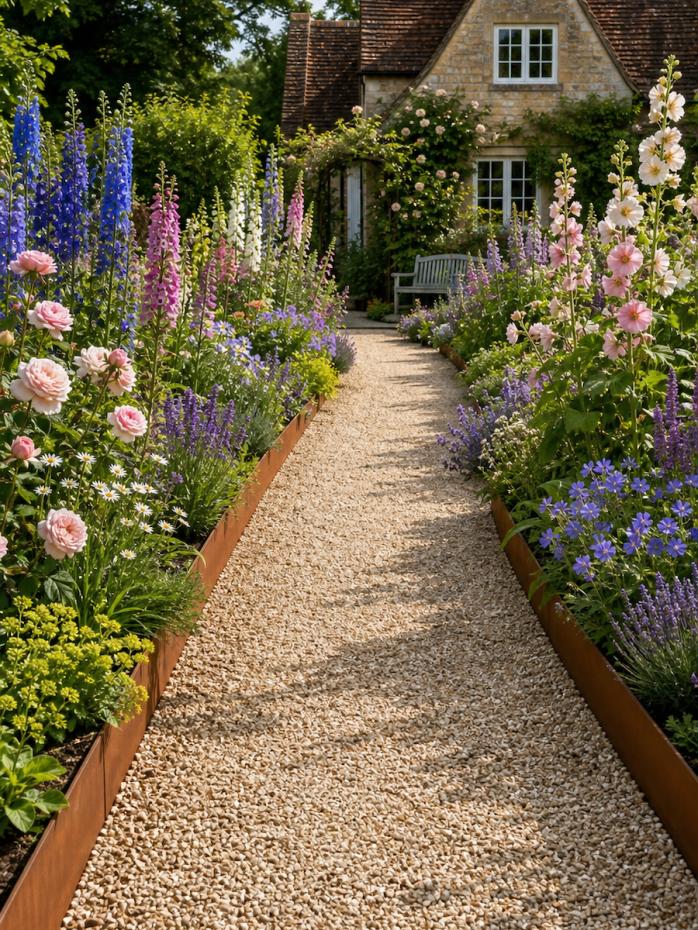 Corten Steel Lawn Edging 1075 x 75mm (Pack of 5)