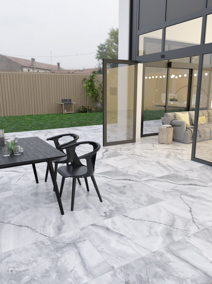 Eunoia Grey Marble Porcelain - 900x600x20mm