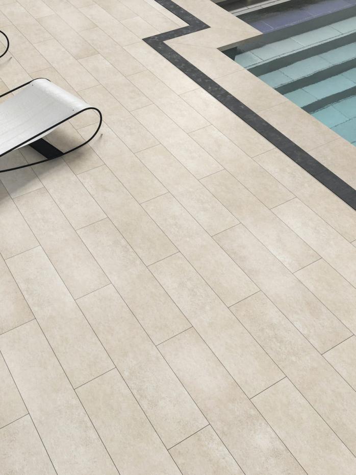 Florence Crema Porcelain Tile - 800x200x20mm