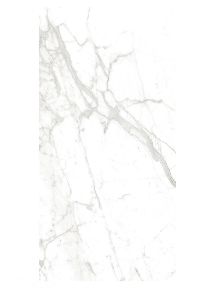 Florence White Polished Porcelain Tile - 1200x600mm