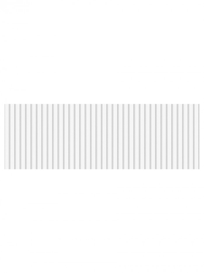 Fluted White Ceramic Wall Tile - 900x300mm