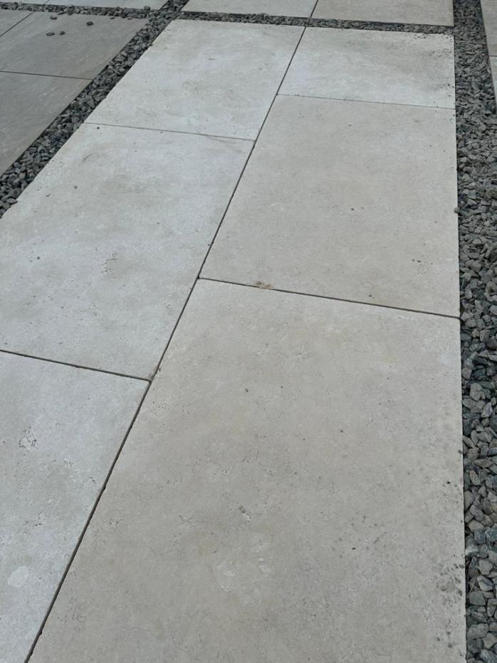 Galala Soft Sandblasted Tumbled Natural Limestone Slabs - 900x600x20mm