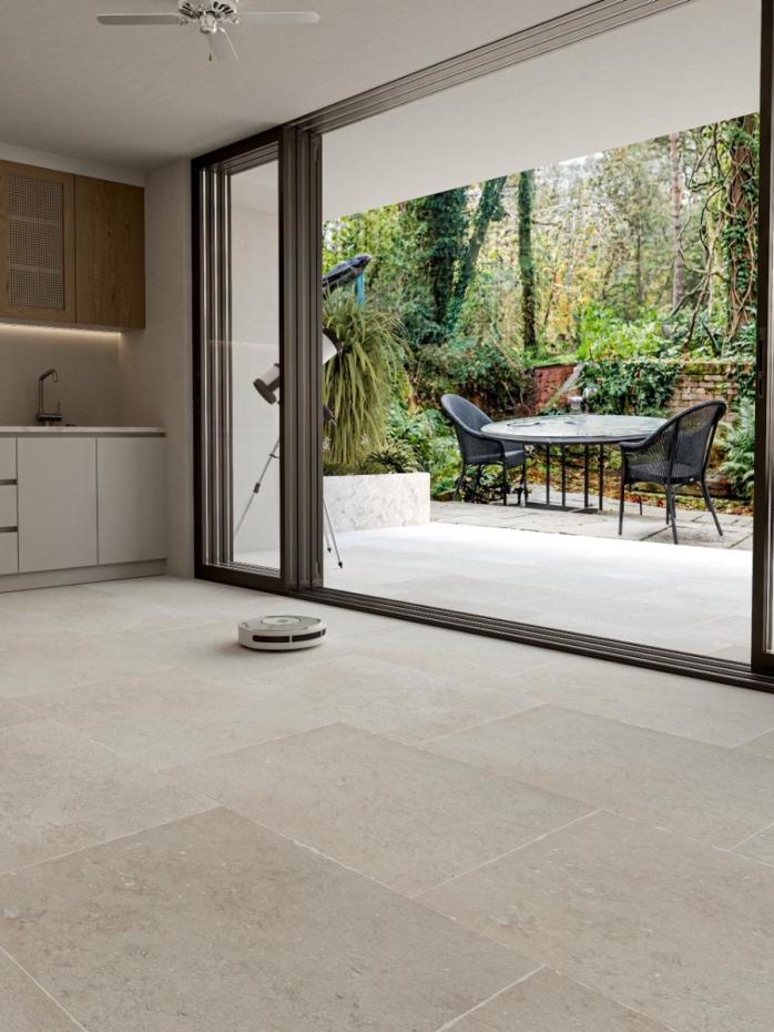 Galala Soft Sandblasted Tumbled Natural Limestone Slabs - 900x600x20mm