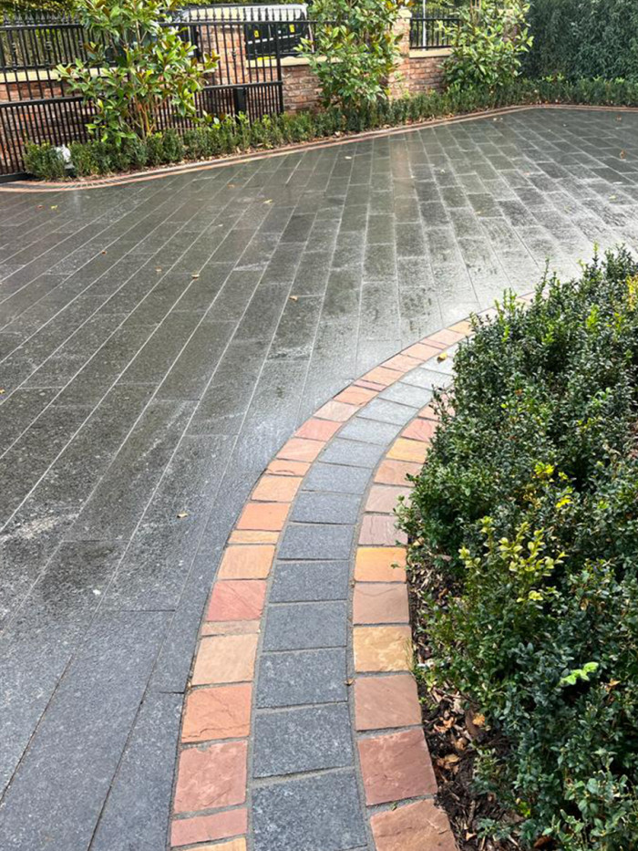 Dark Grey Granite Paving Slabs - 900x200 Pack