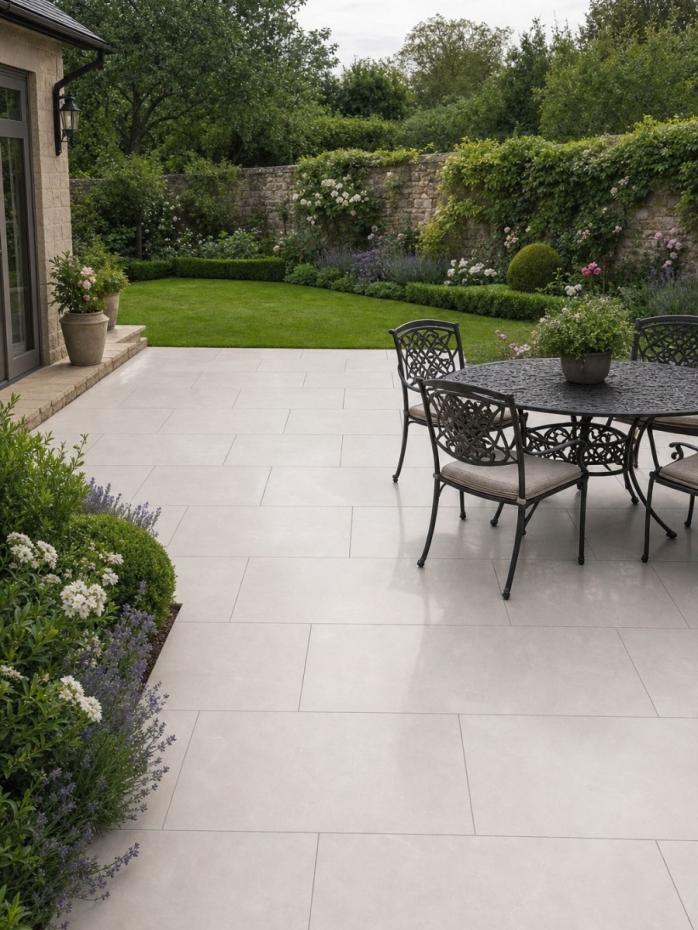 Integra Beige Outdoor Porcelain Paving Tiles - 1200x600x20mm