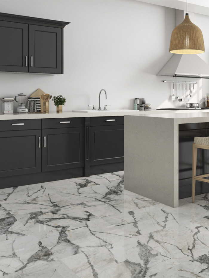 Invisible White Porcelain Tile - 750x750mm (LAST PACK)