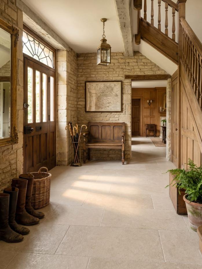 Jersey Cream Antique Chiselled Edge Porcelain Tile - 600x400x9mm