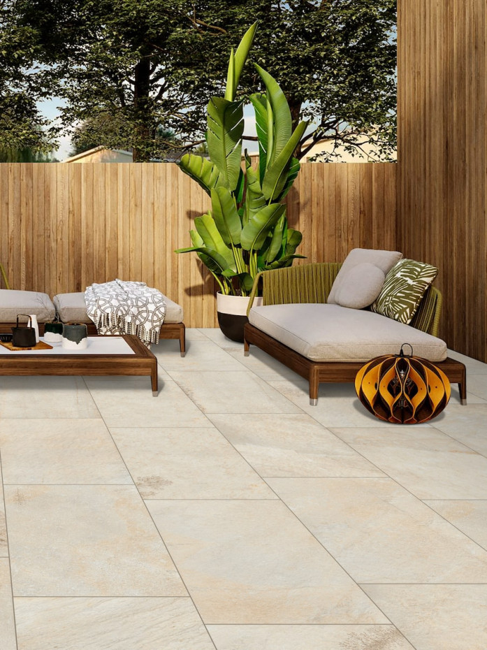 Jurassic Quartzite Outdoor Porcelain Paving Slabs - 900x600x20mm