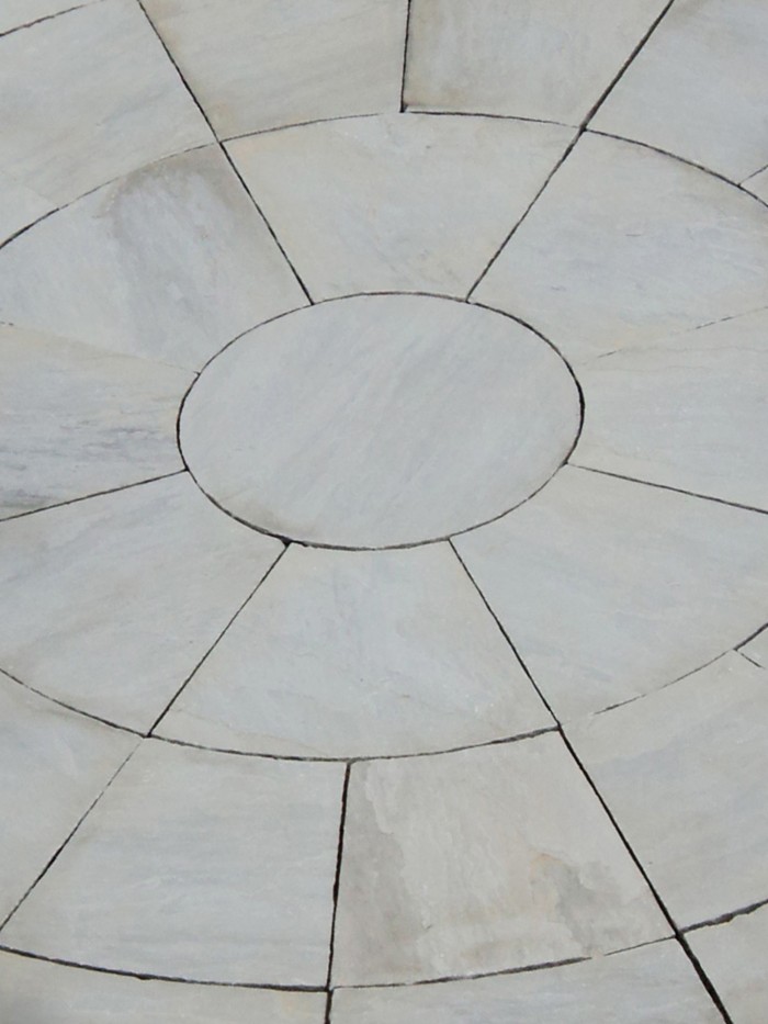 Kandla Grey Indian Sandstone Circle Feature - 1.8m/ 2.4m/ 3m Diameter