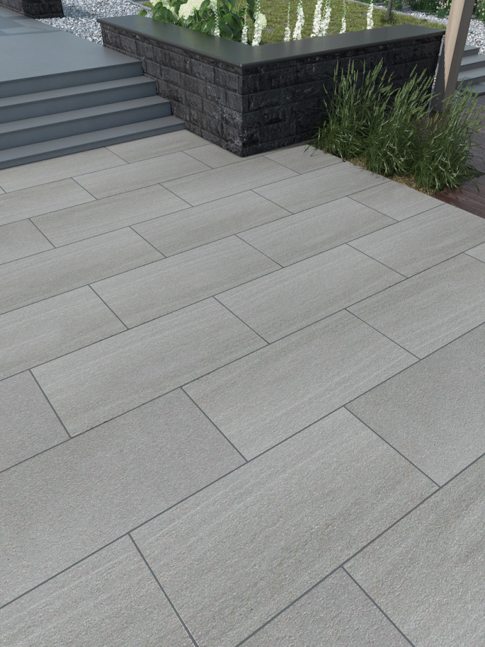 Kandla Grey Sawn and Flamed Sandstone Slabs - 1200x600 Pack (LAST PACK)