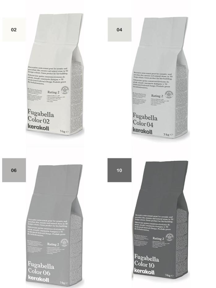 Kerakoll Fugabella Color Resin-Cement Grout - 3kg Bag (Colour Choices)