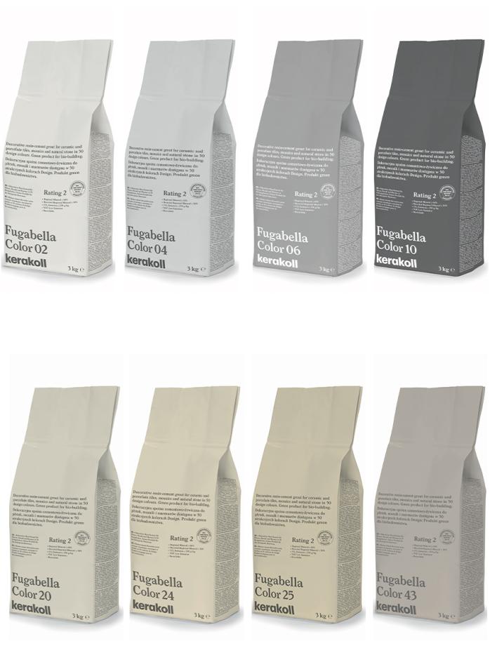Kerakoll Fugabella Color Resin-Cement Outdoor Grout - 9kg Bag (Colour Choices)