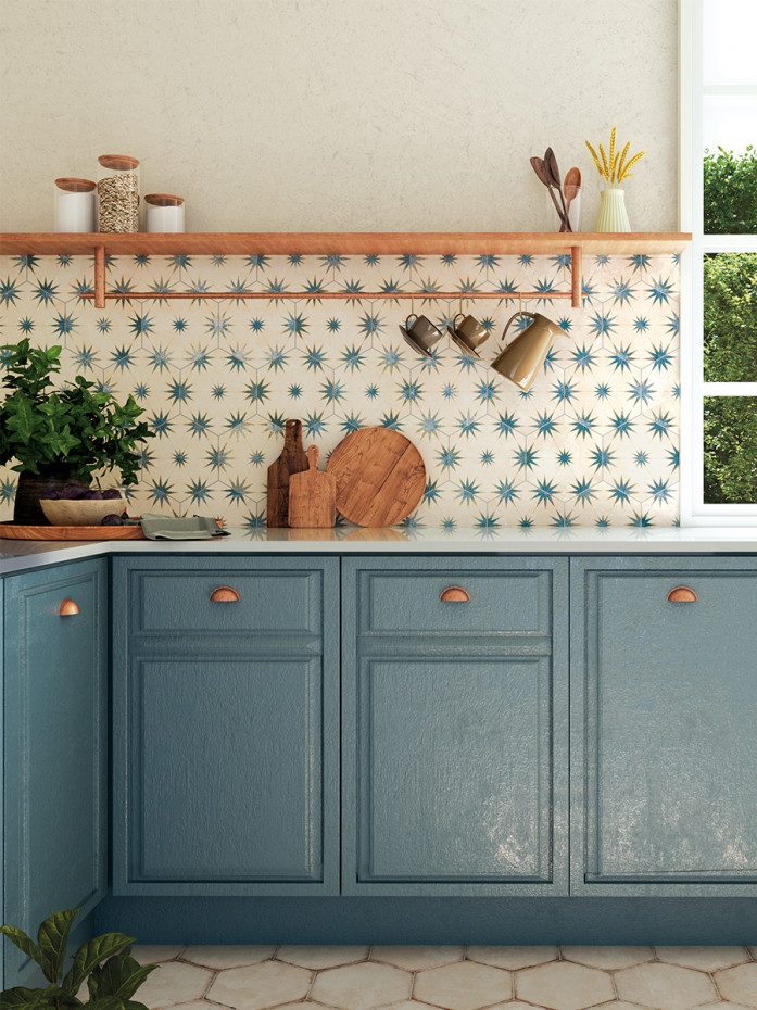 Lilya Decor Blue - 198x228mm