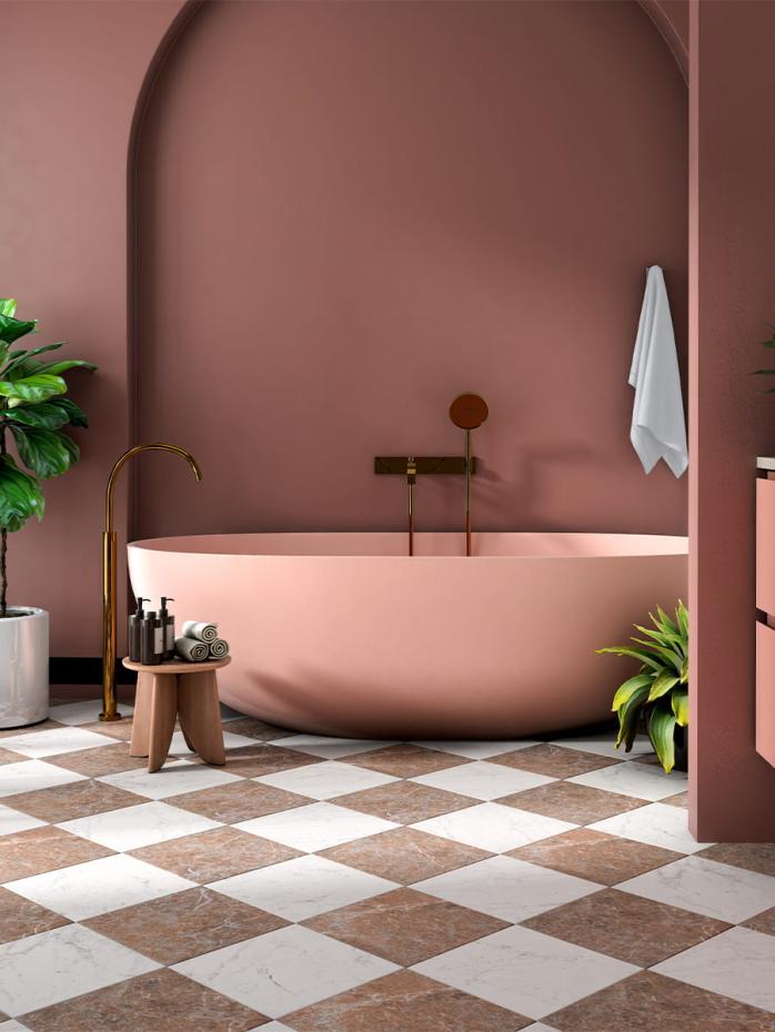 Lusso Carrara Marble Effect Porcelain Tile - 300x300x12mm